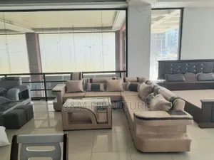 Leather L Shape Sofa With Durability. ሶፋ