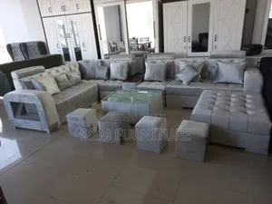 Futuristic U Shape Sofa. ሶፋ