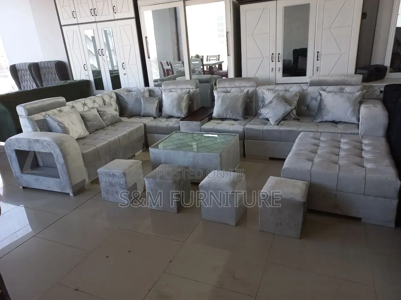 Futuristic U Shape Sofa. ሶፋ