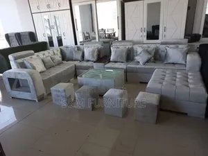 Futuristic U Shape Sofa. ሶፋ