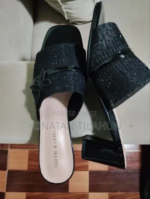 Women's Embellished Block-Heel Sandal