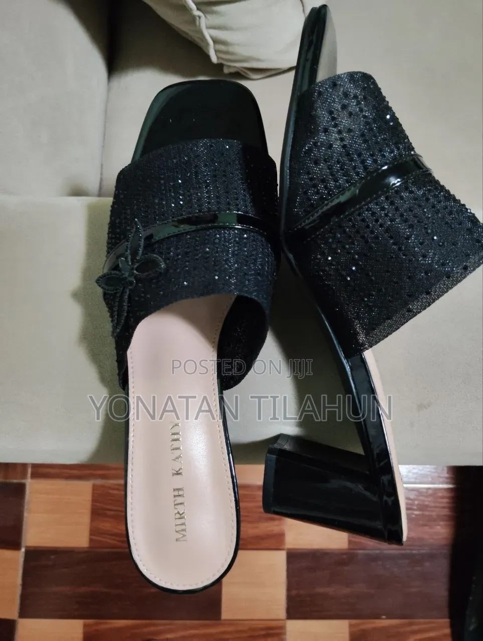 Women's Embellished Block-Heel Sandal