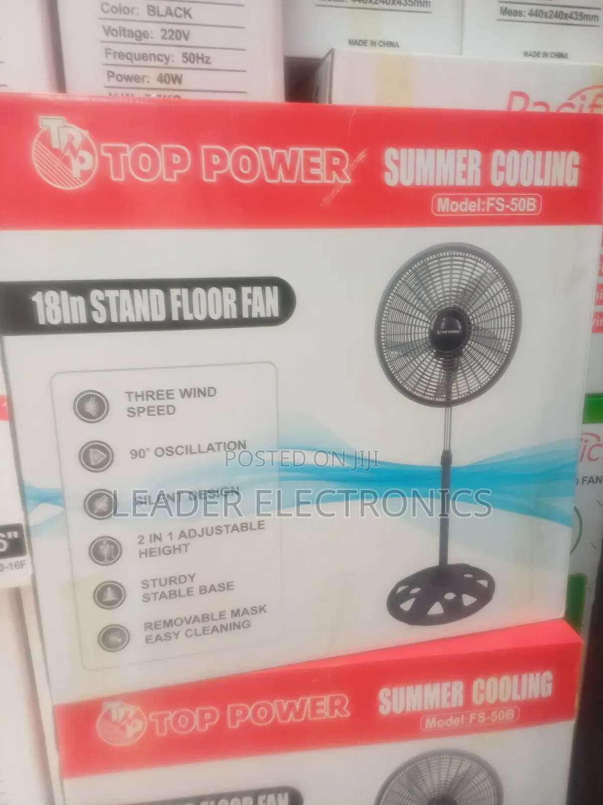 Top Power 18 Inch Stand Floor Fan