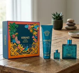 Versace Eros Gift Set for Men Full-Size Parfum Spray 3.4 Oz. 100ml