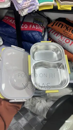 Stainless Steel Insulated Compartment Lunch Box With Bowl & Utensils