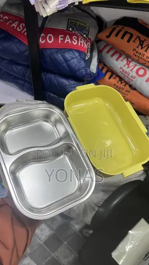 Stainless Steel Insulated Compartment Lunch Box With Bowl & Utensils