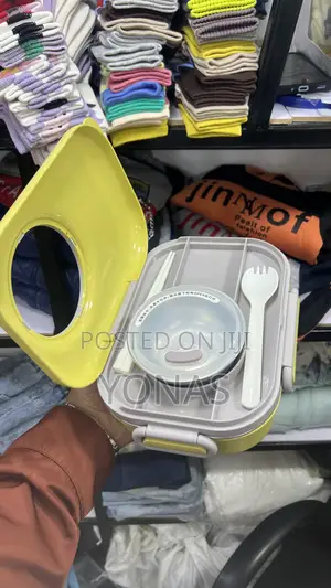 Stainless Steel Insulated Compartment Lunch Box With Bowl & Utensils