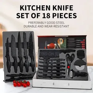 18pcs Granite Kitchen Knife Set
