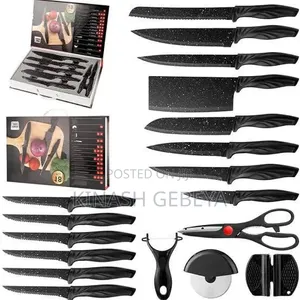 18pcs Granite Kitchen Knife Set
