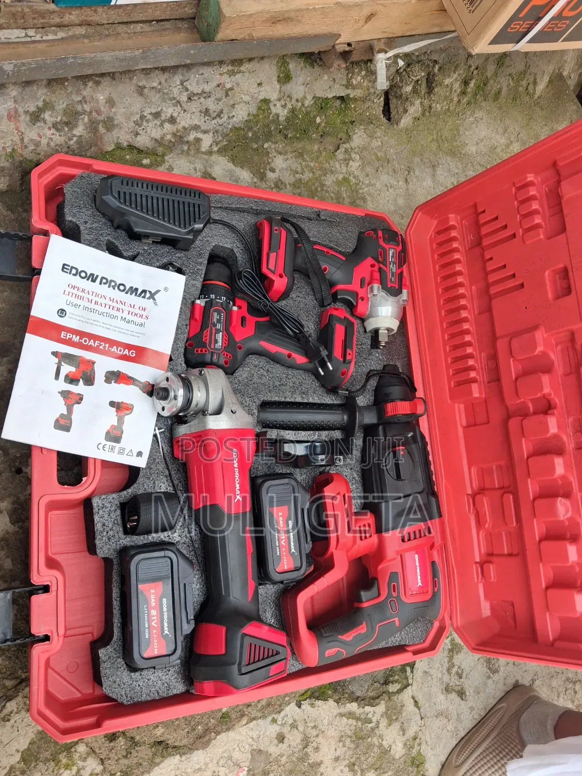 Edon 4 in 1 Cordless Power Tools Combo Kit