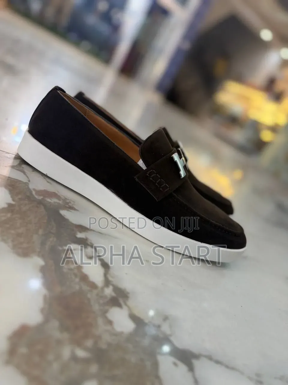 HERMES Master Quality Made in Italy Brwon Color Flat Shoes