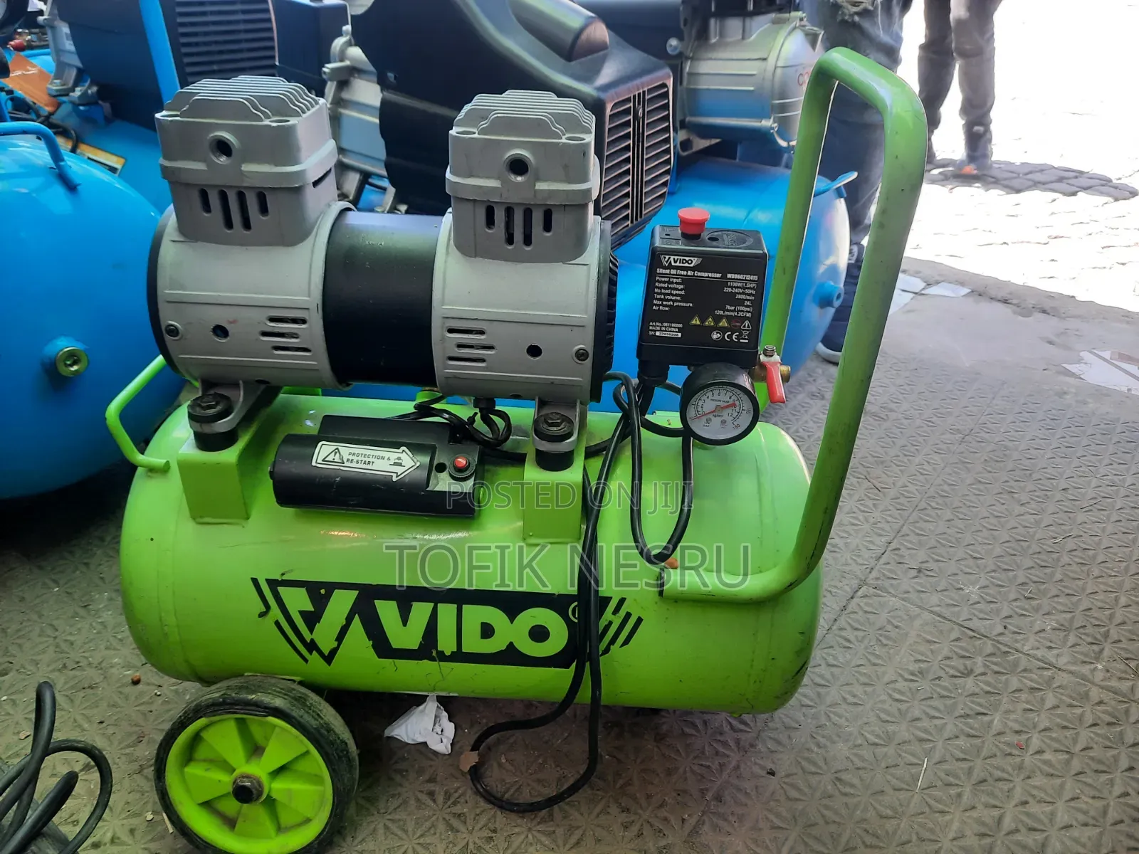 VIDO Oilless Air Compressor 38l