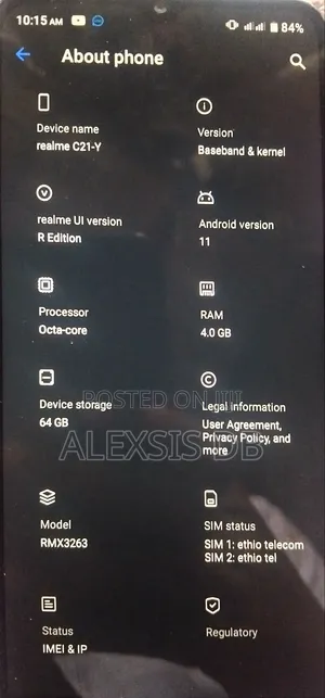 Realme C21Y 64 GB Blue