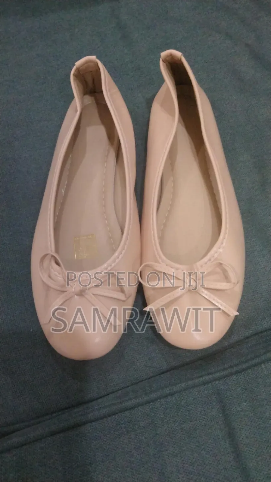 Beige/Nude Flat Ballet Shoes for Women