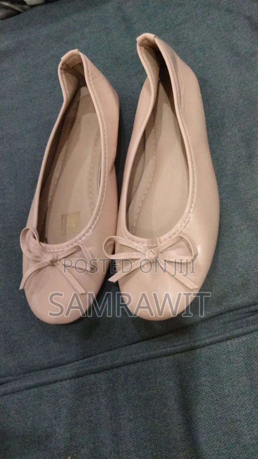 Beige/Nude Flat Ballet Shoes for Women