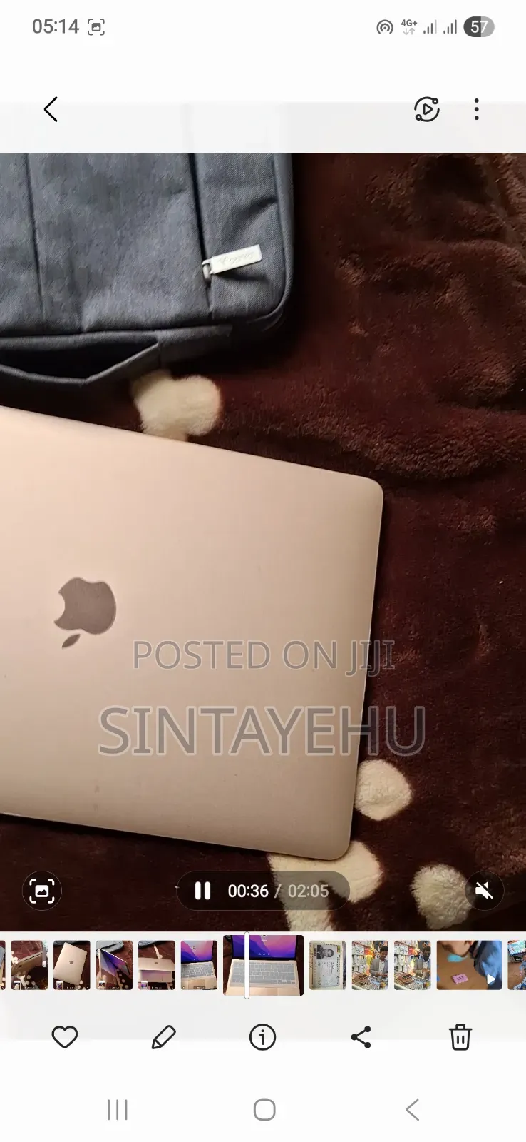 New Laptop Apple MacBook Air 2020 M1 6GB Intel Core i7 SSD 256GB