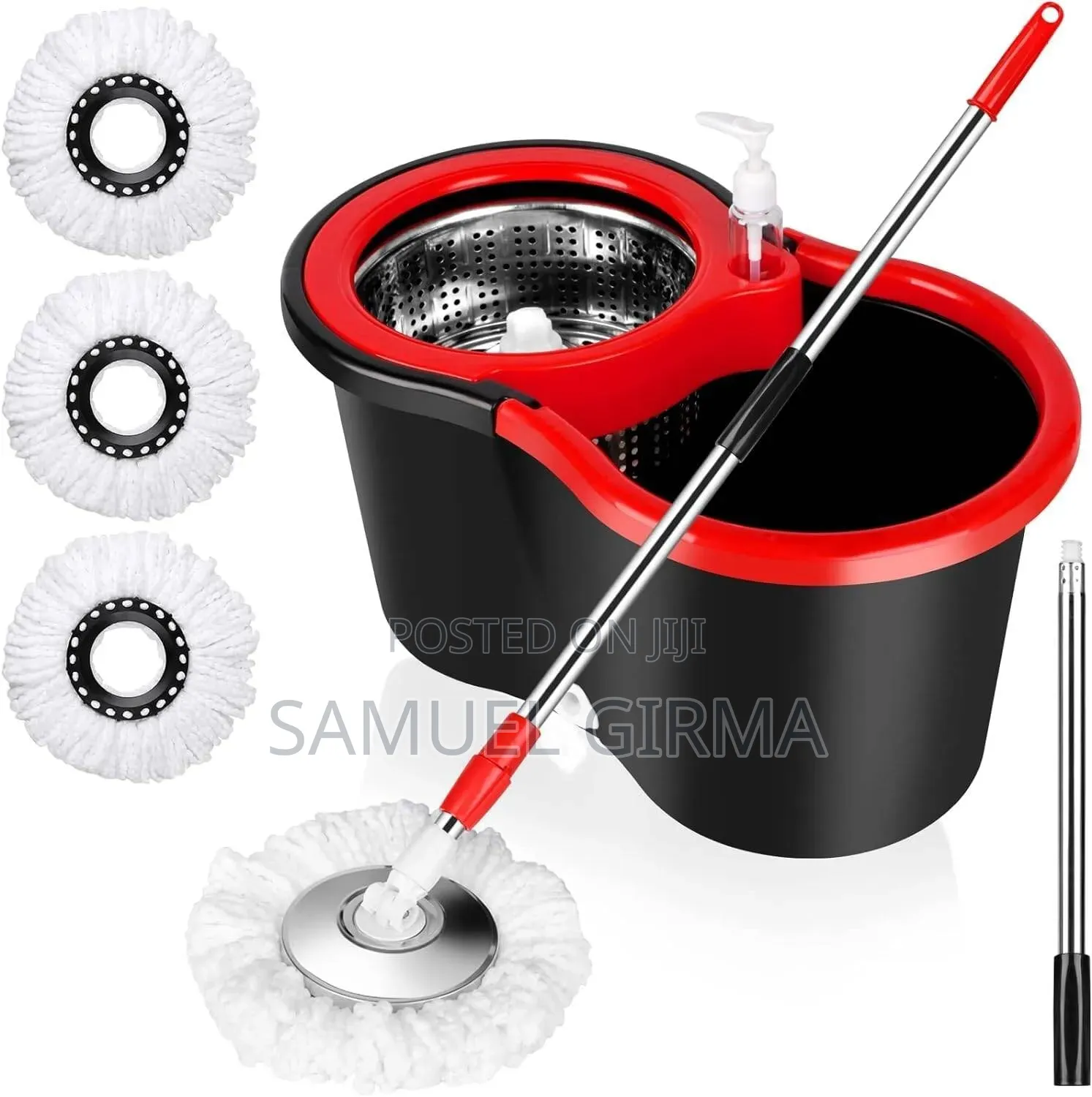 ✔️ በአሜሪካን የጥራት ደረጃ የተመረተ Spin Mop 360°