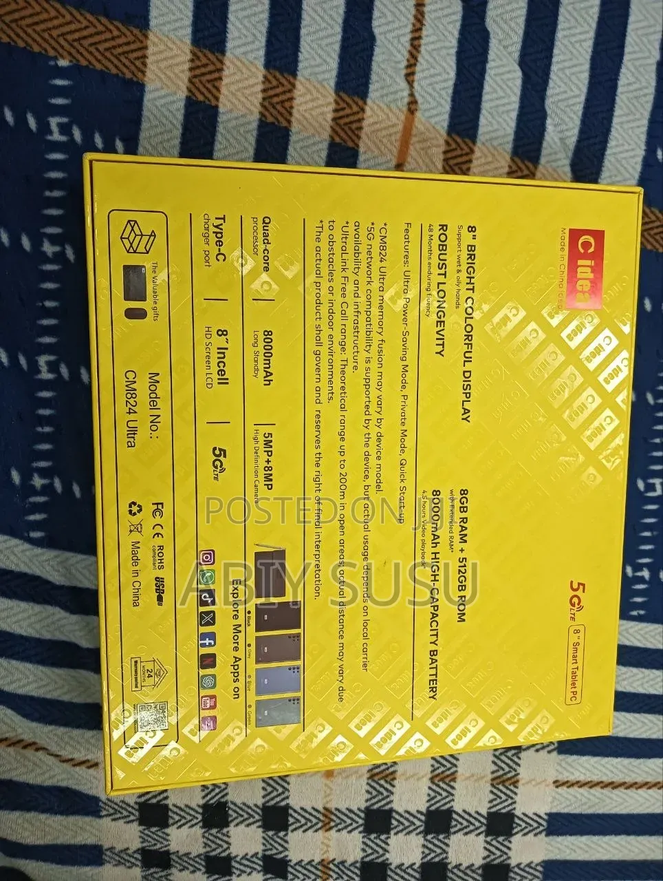 New C idea CM8800 Plus 512 GB Gray