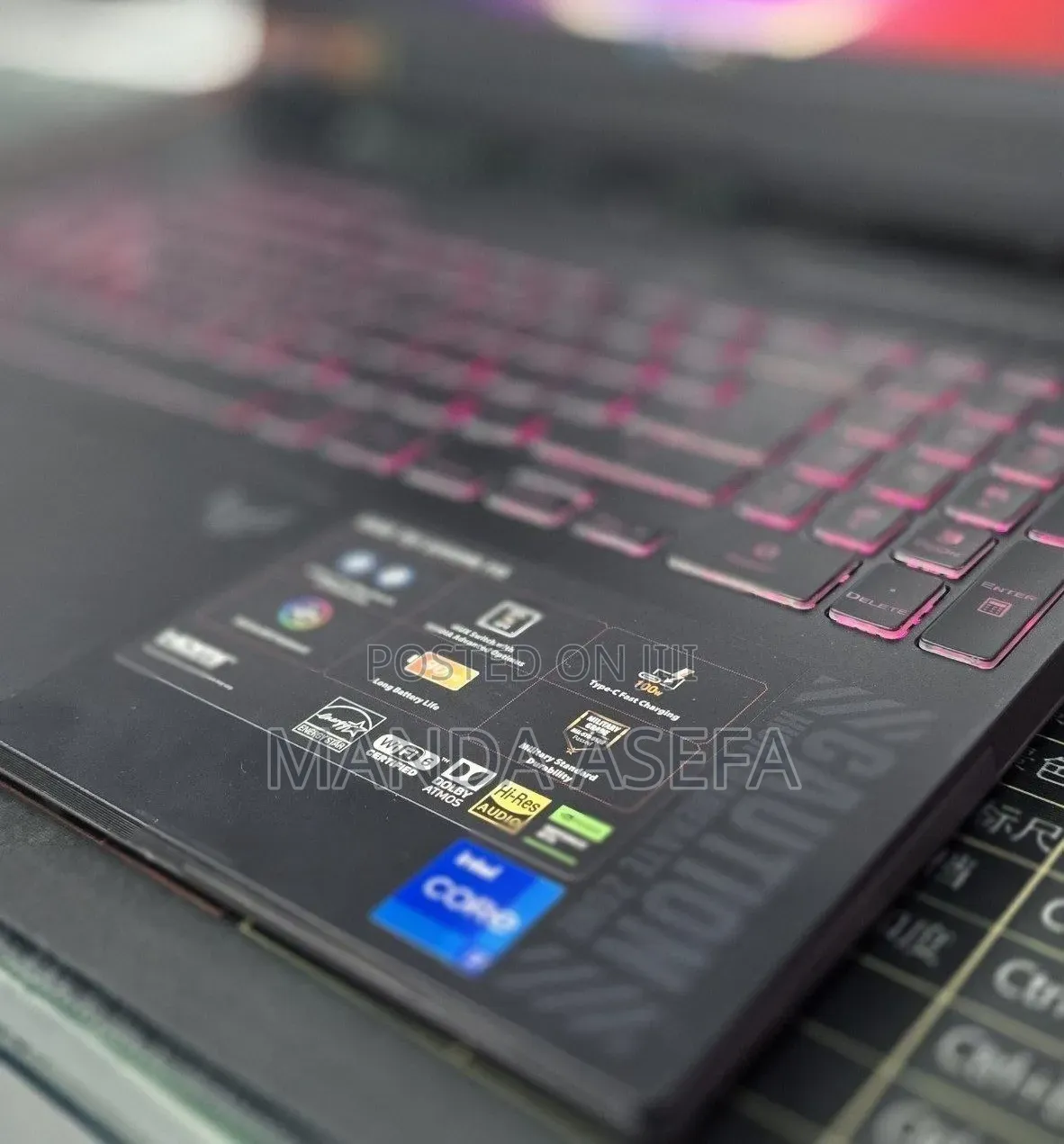 New Laptop Asus TUF Gaming F15 16GB Intel Core i7 SSD 1T