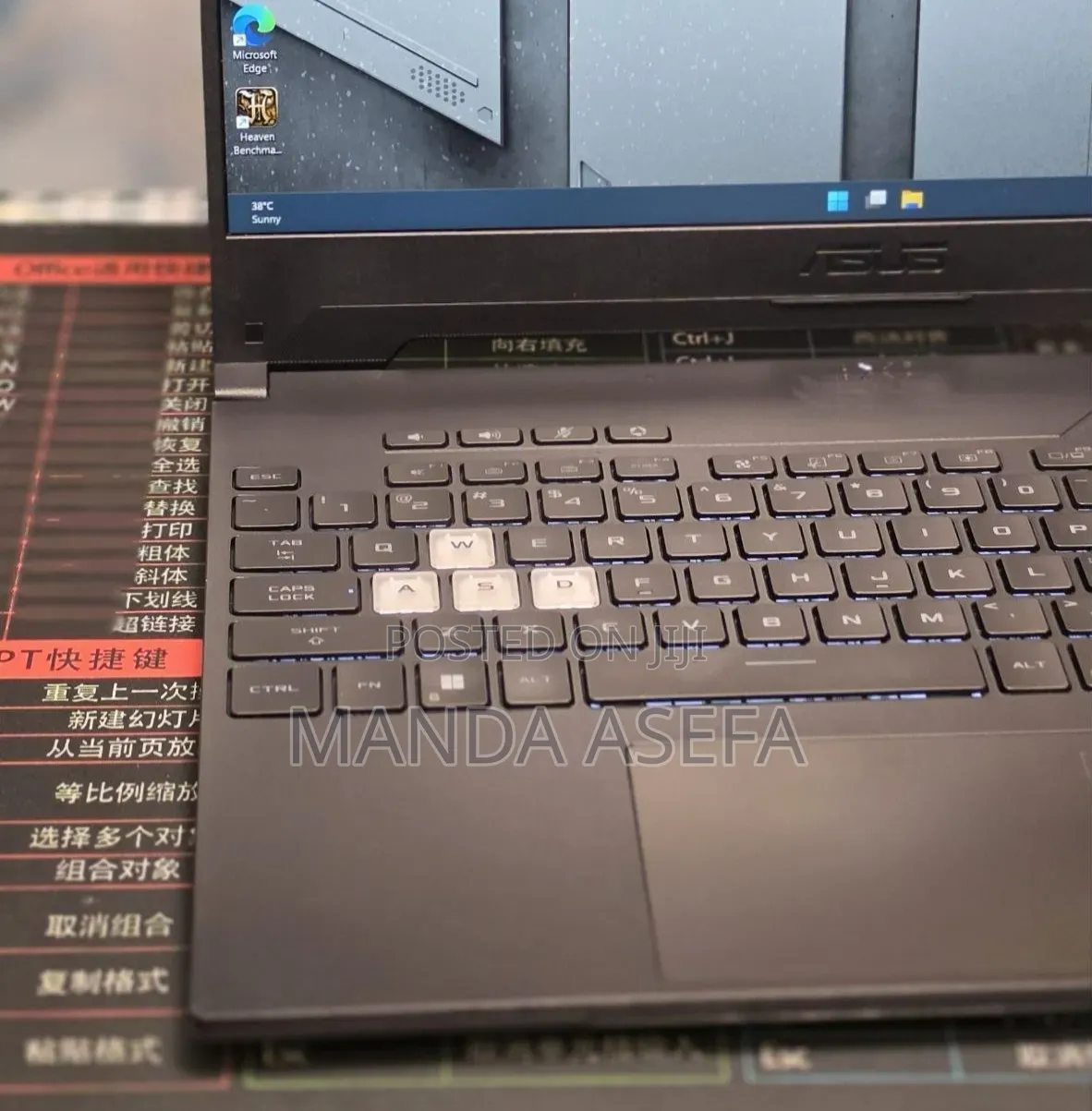 New Laptop Asus TUF Dash F15 16GB Intel Core i7 SSD 512GB
