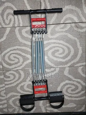Chest Expander, 5 Spring Chest Expander & Hand Grip Exercise Machine