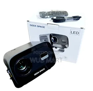 Geek Space Smart Projector 4k ስማርት ፕሮጀክተር ከሪሲቨር ጋር የሚገናኝ