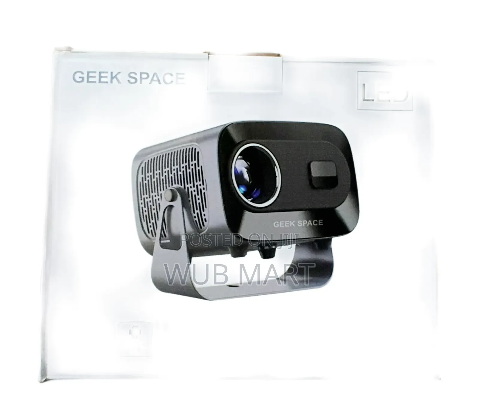 Geek Space Smart Projector 4k ስማርት ፕሮጀክተር ከሪሲቨር ጋር የሚገናኝ