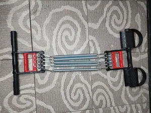 Chest Expander, 5 Spring Chest Expander & Hand Grip Exercise Machine