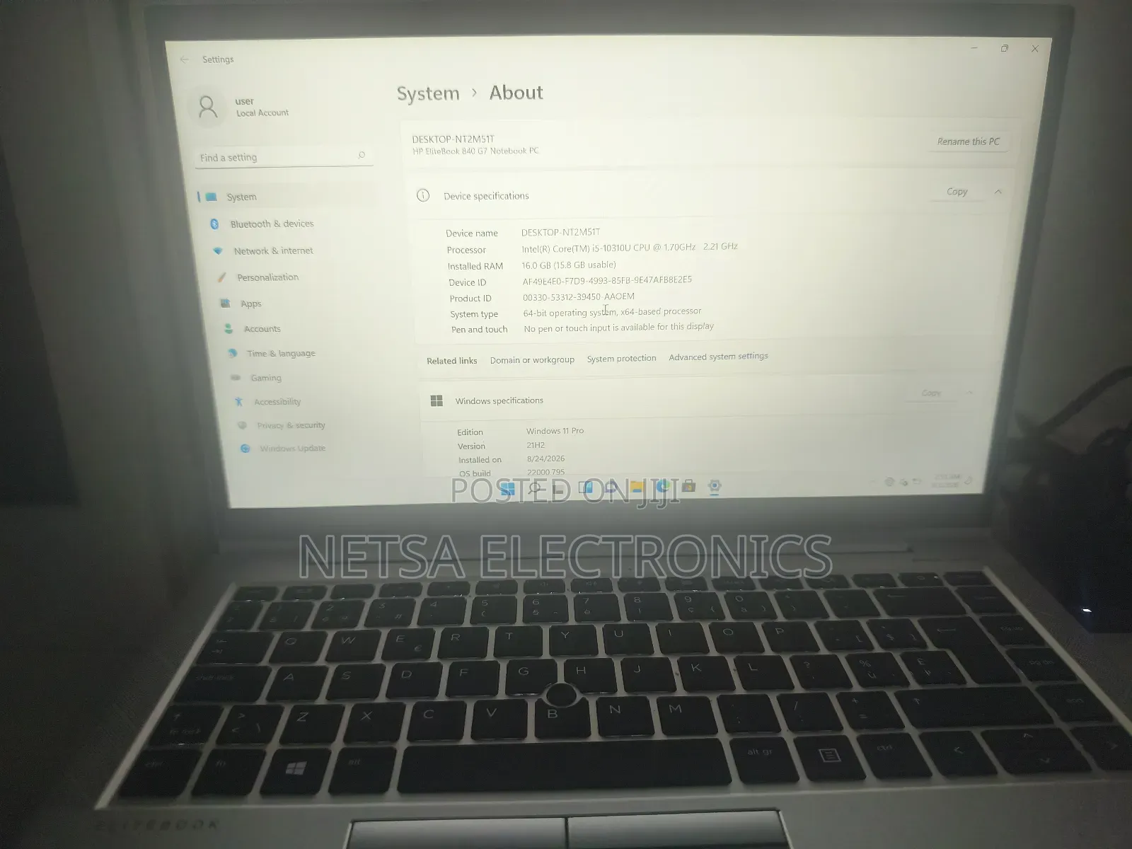 New Laptop HP EliteBook 840 G7 16GB Intel Core i5 SSD 512GB