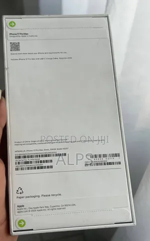 New Apple iPhone 17 Pro Max 256 GB White