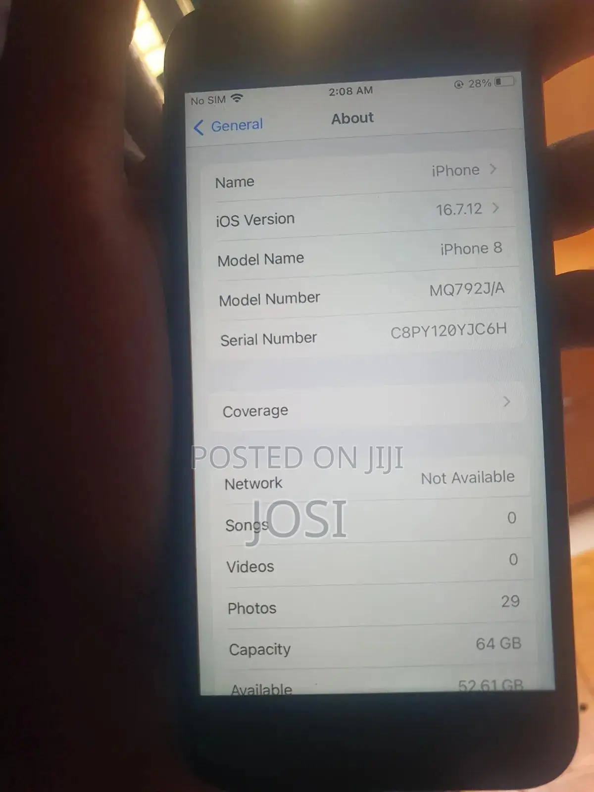 Apple iPhone 8 64 GB Black