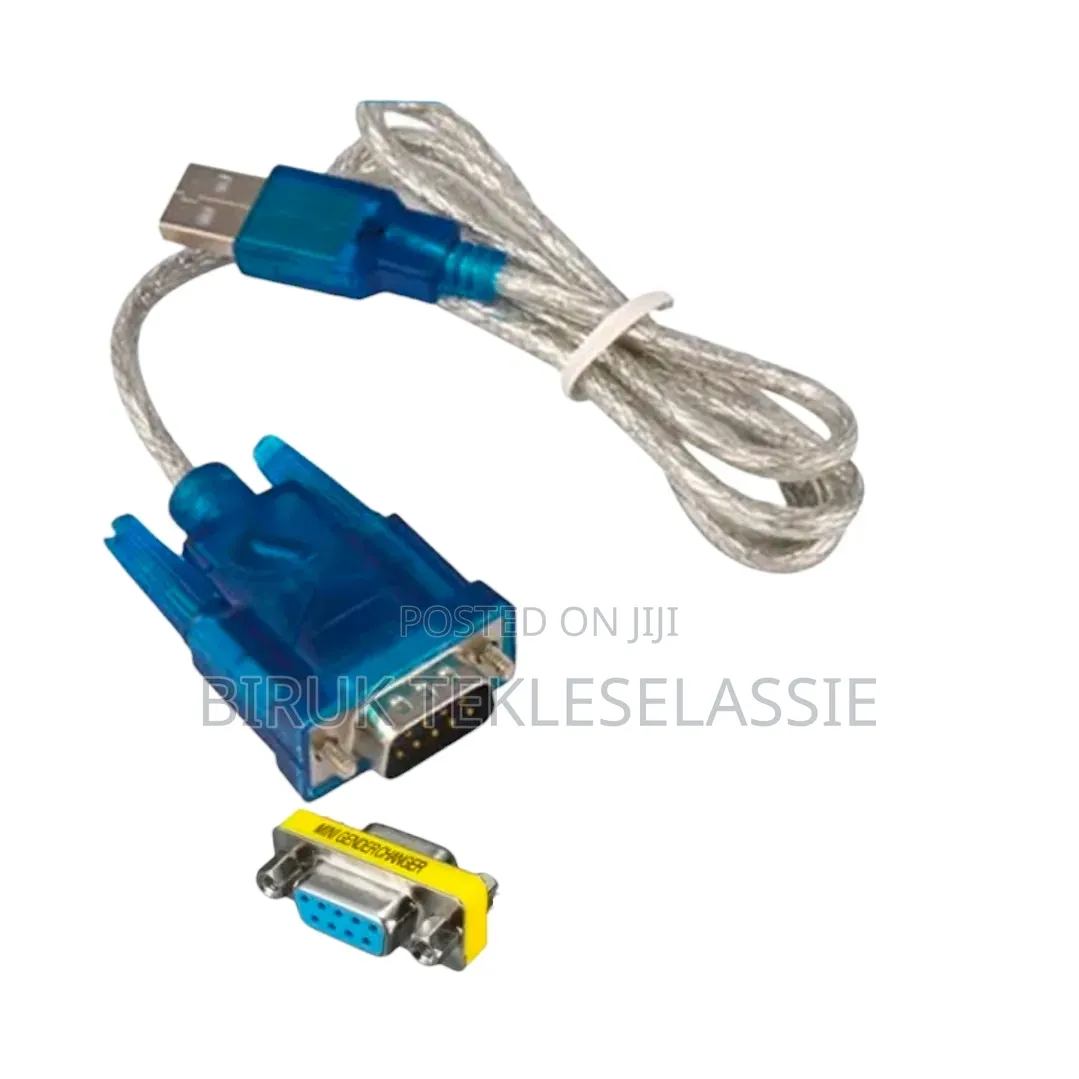 USB to RS232 Serial Port 9 Pin DB9 Cable With Female Adapter