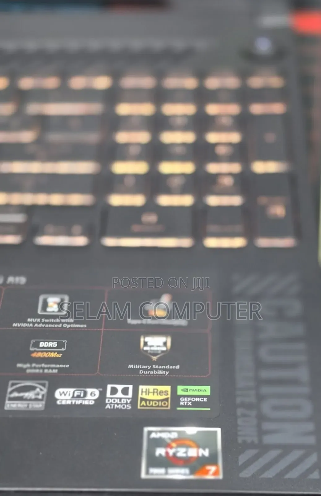New Laptop Asus TUF Gaming A15 16GB AMD Ryzen 7 SSD 512GB