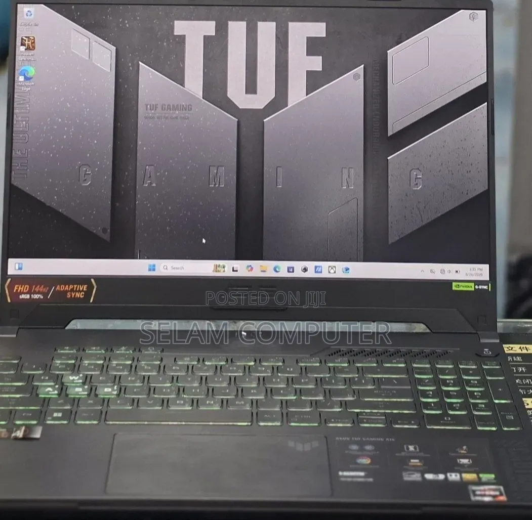 New Laptop Asus TUF Gaming A15 16GB AMD Ryzen 7 SSD 512GB