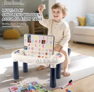 Puzzle Table Set Multi-Function Al Learning Desk for Kids