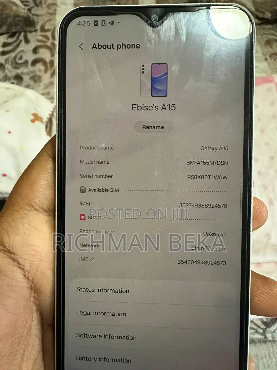 Samsung Galaxy A15 128 GB White