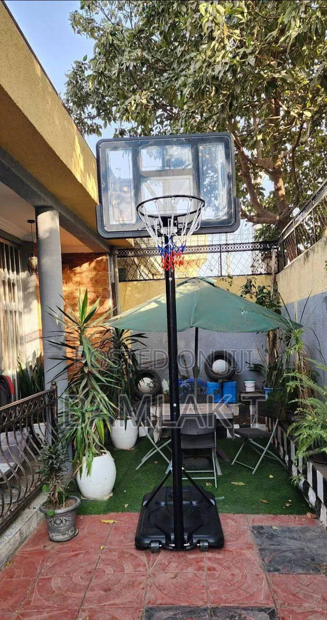 🏀 Portable Adjustable Basketball Hoop Stand – With Backboard & Base