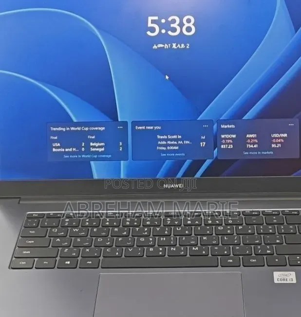 New Laptop Huawei MateBook 13 WRT-W19E 8GB Intel Core i3 SSD 256GB
