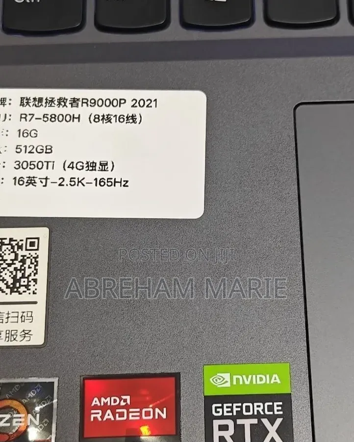 New Laptop Lenovo Legion 5 16GB AMD Ryzen 7 SSD 512GB
