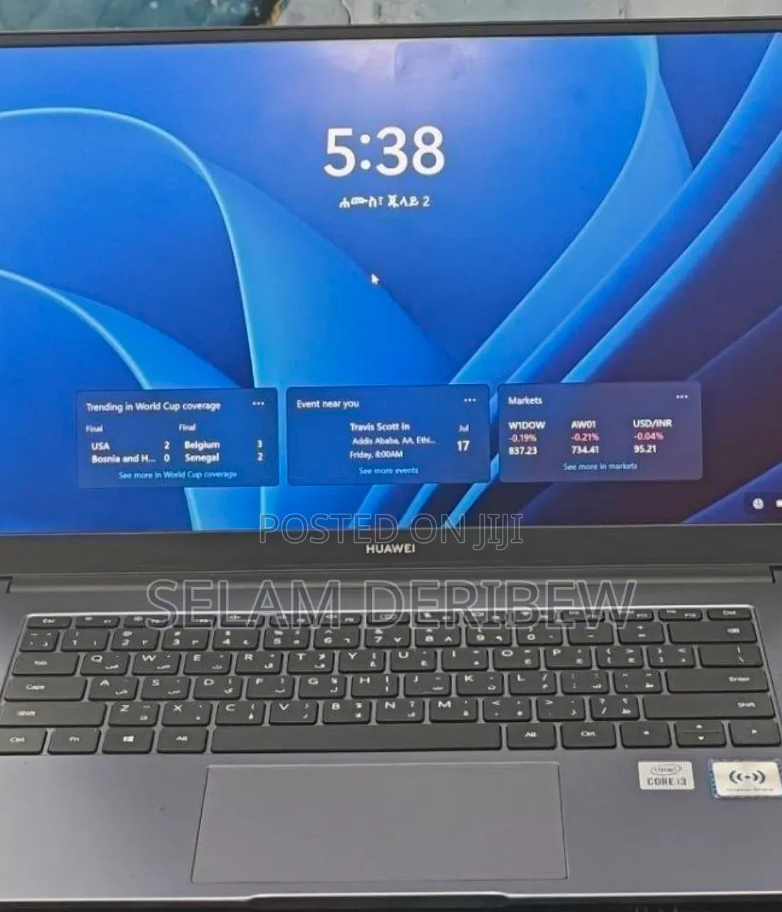 New Laptop Huawei 8GB Intel Core i3 SSD 256GB