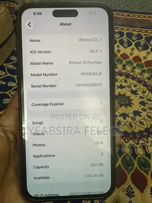 Apple iPhone 15 Pro Max 256 GB Black