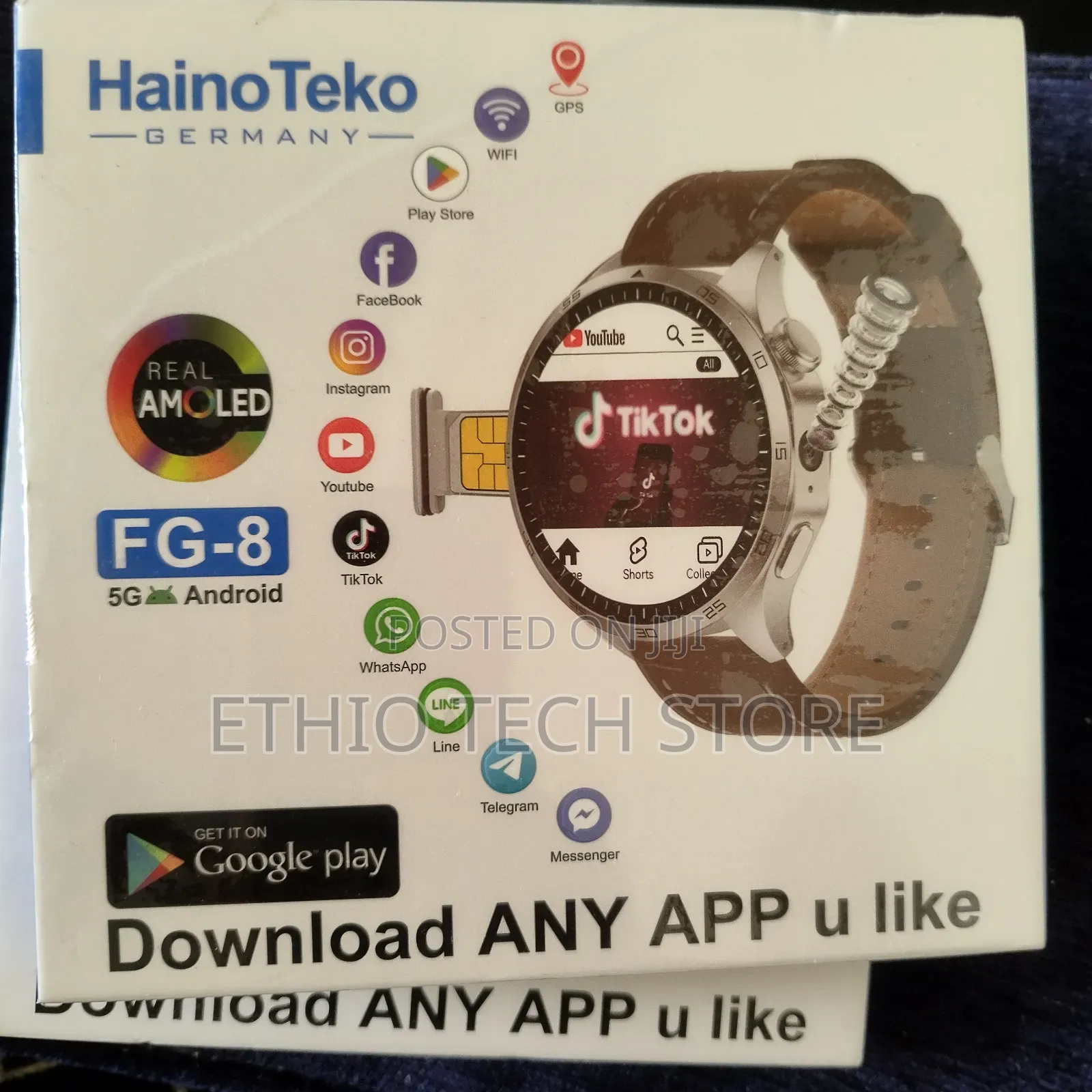 Hainoteko FG-8 5G Android Smartwatch