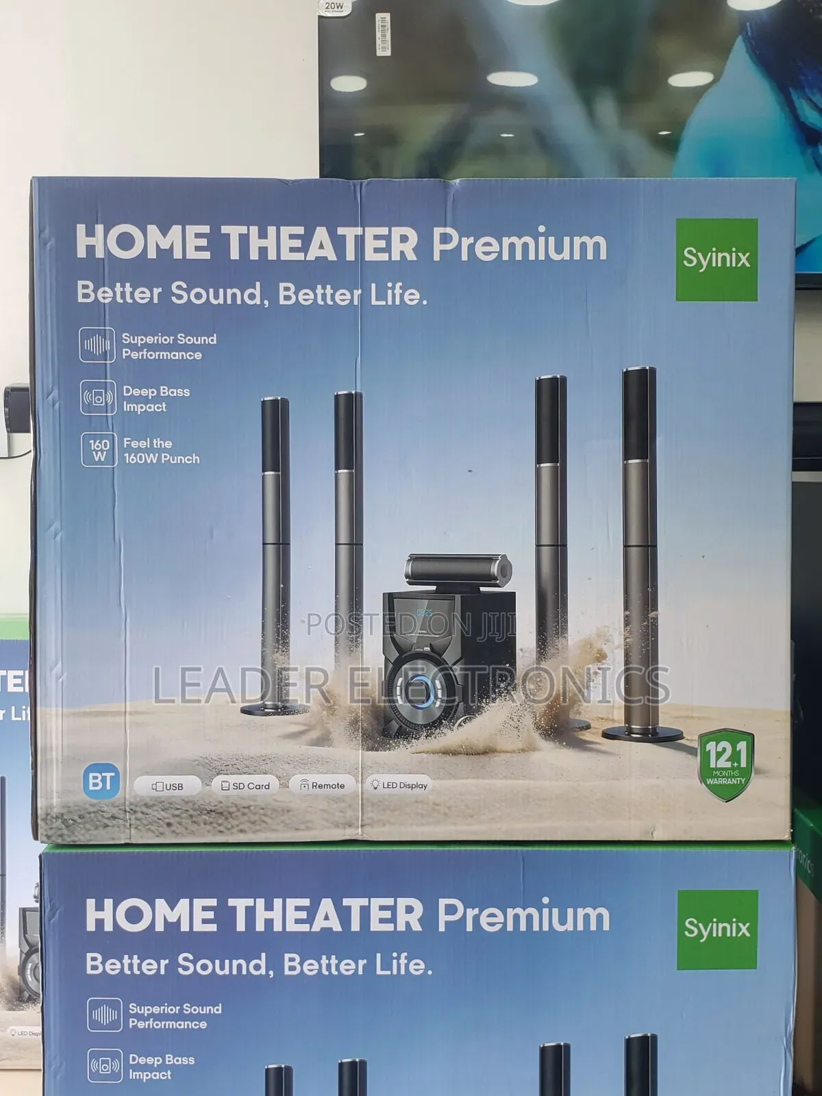 Syinix Premium Home Theater Speaker 160W – Powerful Sound, Deep Bass