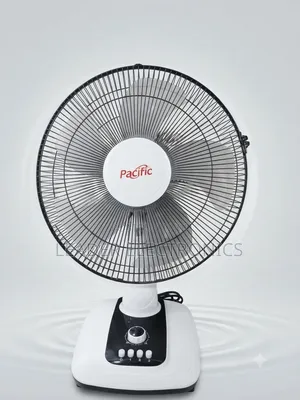 Pacific 16-Inch Table Fan – 5-Speed Control | Powerful & Quiet Cooling