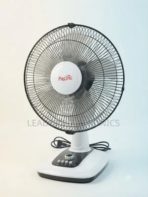 Pacific 16-Inch Table Fan – 5-Speed Control | Powerful & Quiet Cooling