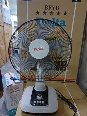 Pacific 16" Table Fan – 5-Speed Control | Powerful Airflow & Reliable