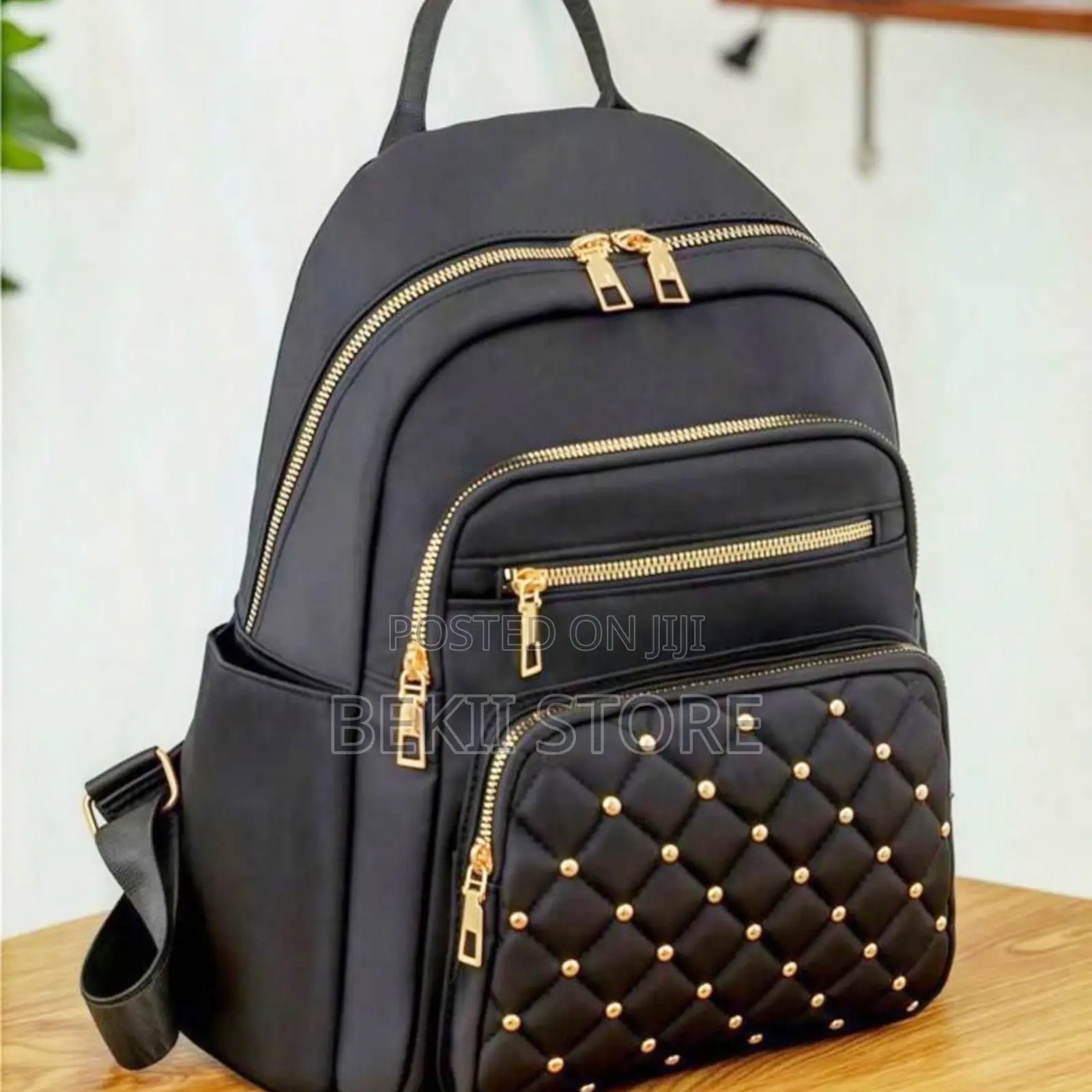 Sleek Studded Lightweight Backpack