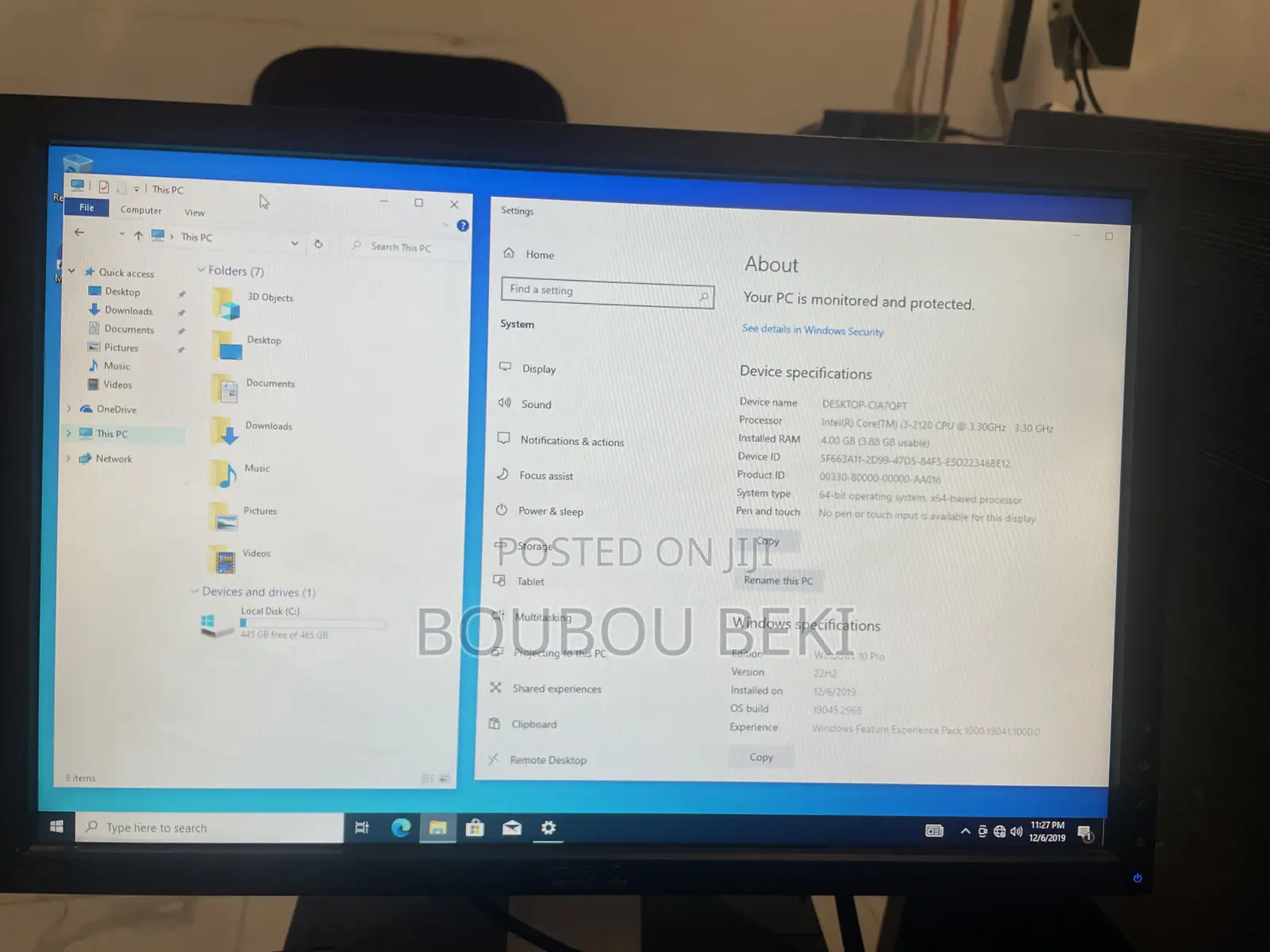 Desktop Computer Dell 4GB Intel Core i3 HDD 500GB