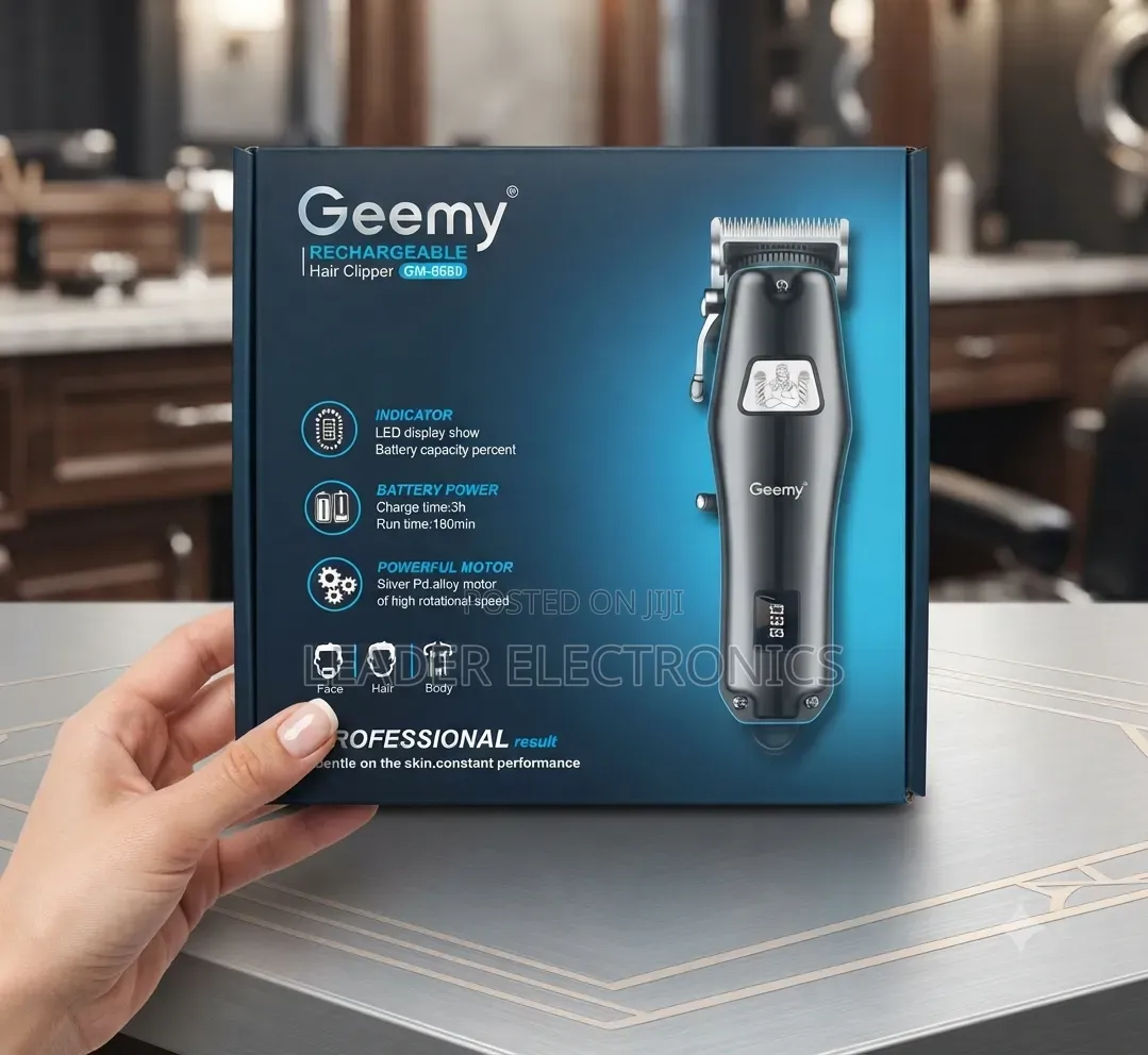 Geemy Rechargeable Hair Clipper – Cordless, Powerful & Precise