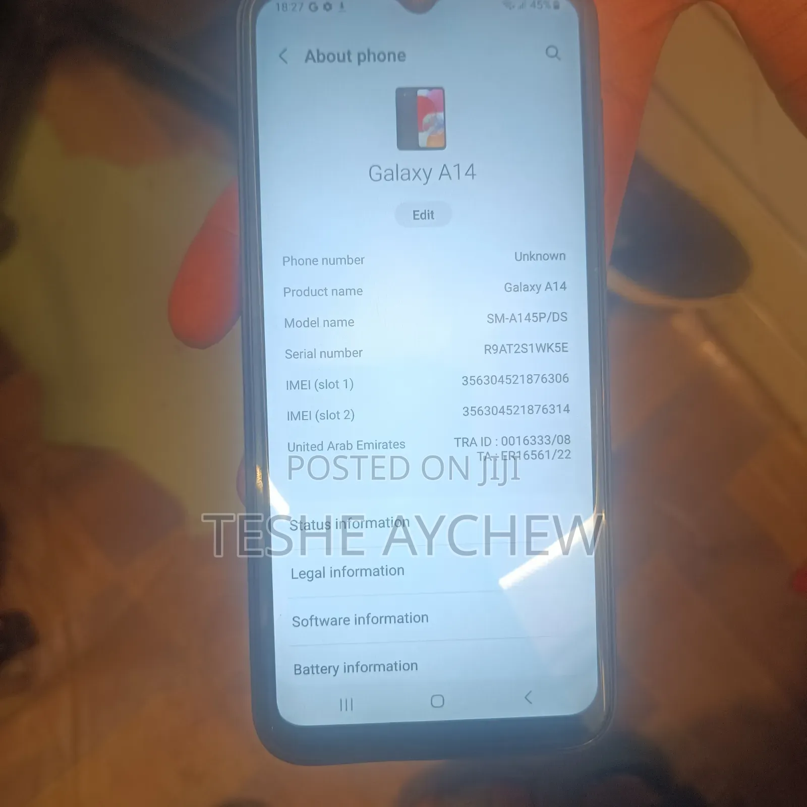 New Samsung Galaxy A14 128 GB Black